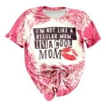 thumbnail image 3 of T-shirt Décontracté pour Femmes Imprimé à Manches Courtes Col Rond, 3 of 5