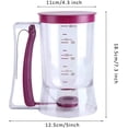 thumbnail image 2 of 4 Cup Pancake Cupcake Batter Dispense, 900mL Dispenser For With Measuring Label Squeeze Handle Bracket and Silicone food brush for Cupcakes Crepes, Cake or Any Baked Goods, 2 of 4