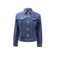 thumbnail image 1 of Chamarra George para Mujer, Mezclilla Trucker, Azul Oscuro Talla Ch, 1 of 4