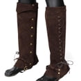 thumbnail image 4 of Cubiertas para botas de pirata Botas de pirata Tops Cubierta de zapatos para fiesta temática Cosplay Marrón Yuyangstore Cubrebotas Pirata, 4 of 8