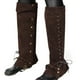 thumbnail image 5 of Cubrebotas, protectores de piernas, polainas steampunk góticas medievales para cosplay y acampada. Marrón, 5 of 9