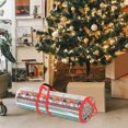thumbnail image 4 of BESTYASH 1Set Wrapping Paper Bag Red Color Round Shape PVC Material For Christmas Storage, 4 of 6