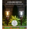 thumbnail image 3 of BITPOTT 8 Pack Bright Solar Pathway Lights Outdoor, 2-in-1 Adjustable Warm&Cool Solar Lights Outdoor, Waterproof IP65, Auto On/Off, 3 of 15