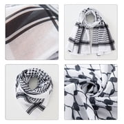ROZYARD Keffiyeh Scarf Head Scarf Shemagh Scarf Arabian Head Cover Traditional Headwrap