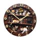 thumbnail image 5 of Reloj de pared colgante con diseño de gato, decorativo, sin tictac, creativo y estético. SX3 25 cm, 5 of 9