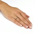 thumbnail image 3 of Simulated Birthstone Stackable Eternity Band in Gold-Plated, 3 of 5