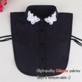 thumbnail image 3 of LoudSung Detachable Half Shirt Blouse Fake Collar Embroidered Butterfly Decorative Dickey False Collar Elegant Design for Women Girls, 3 of 9