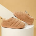 thumbnail image 6 of Unisex Winter Warm Slippers - Men's & Women's Fleece Lined Indoor Outdoor House Shoes with Anti-Slip Sole, 6 of 20