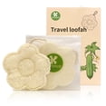 thumbnail image 1 of Esponja de lufa egipcia Loofah Travel Flower YOTDHUO (paquete de 2), 1 of 6