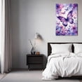 thumbnail image 7 of Purple Butterfly Watercolor Art Canvas Prints Wall Art Decor for Bedroom Living Room,Dreamy Fantasy Floral Butterfly Poster Printing Artwork Decor--, 7 of 7