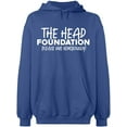 thumbnail image 2 of OXI Hoodie Sweatshirt - The Head Foundation, Basic Casual Hoodie for Men's and Women Fleece Hoodie Long Sleeve - Indigo Blue Small, 2 of 3