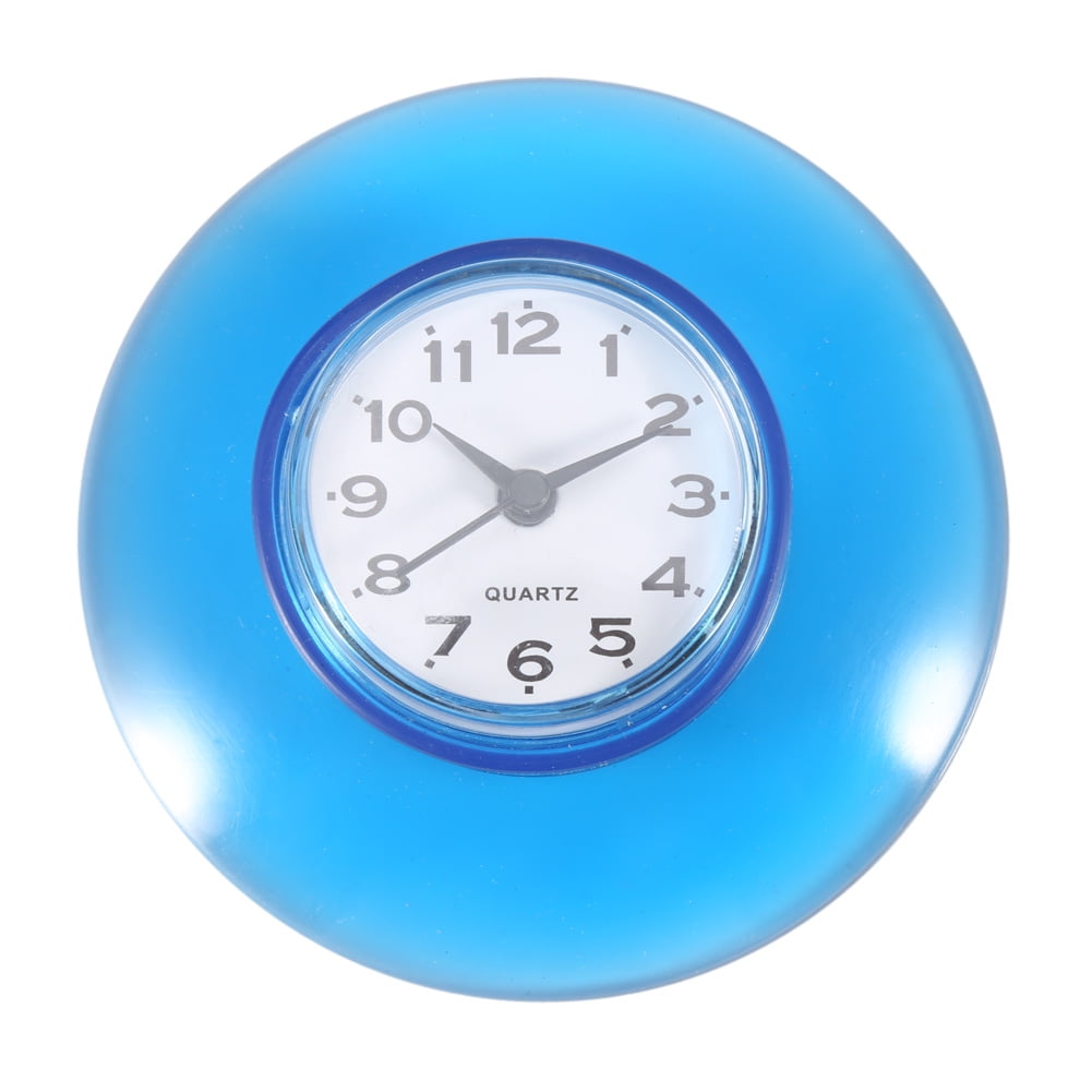 Garosa Quartz Clocks Wall Mini Cute Bathroom Kitchen Mirror Suction Clock Shower Waterproof Decoration
