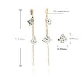thumbnail image 4 of Vintage Havana White Leopard Dangle Earrings, 4 of 4