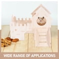 thumbnail image 3 of Raindrops Khaki Wood Small Animals Hideout with Detachable Double Layer and Climbing Slide, 3 of 6