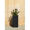 thumbnail image 4 of Veradek Block Series Pedestal Tall Plastic Planter - Black, 4 of 12