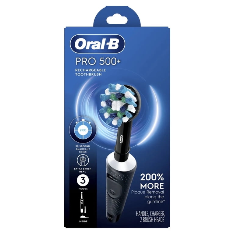 Oral-B Pro 500+ Rechargeable Electric Toothbrush, Black photo 8