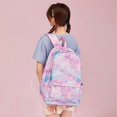 thumbnail image 3 of Backpack Set For Girls,School Bag Pencil Case And Lunch Bag, Starry Sky Graffiti Print Schoolbag Lightweight Waterproof Backpack Casual Daypack Teenag, 3 of 4