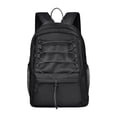 thumbnail image 1 of Mochila deportiva de gran capacidad, ligera, para portátil, ideal para correr, ciclismo y camping. Negro, 1 of 9