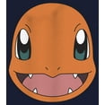 thumbnail image 2 of Junior's Pokemon Charmander Smile  Cowl Neck Sweatshirt Navy Blue 2X Large, 2 of 4