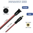 mistyhony 6 Sets 5.5 x 2.1mm DC Power Jack Threaded Female Panel Mount ...