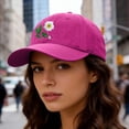 thumbnail image 5 of VLOOCKLW Embroidered Baseball Cap Handmade Flower Design Unisex Fashion Sun Hat Lightweight Outdoor Travel Daily Casual Caps, 5 of 5
