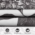 thumbnail image 3 of COOKCOK Set of 2  Floral Vintage Throw Pillow Covers Neutral Accent Print Decorative Cushion Covers Farmhouse Home Decor for Sofa Chair Couch Bedroom Living Room Outdoor, 20"x20",, Black, 3 of 7