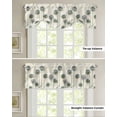 thumbnail image 4 of Tie Up Valance Curtain for Kitchen, Dandelion Flower on Vintage Letter Rod Pocket Short Curtains Adjustable Tie-Up Shade Valances, Watercolor Floral Window Treatment for Bathroom Living Room Bedroom, 4 of 7