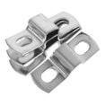 thumbnail image 4 of 4Pcs Square Tube Clamp Bracket Pipe Clamp Pipe Support Base Hanger Replacements, 4 of 6
