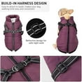 thumbnail image 2 of Waterproof Winter Dog Jacket with Built-In Harness, 3 in 1 Winter Jacket for Dogs, Adjustable Waterproof Windproof Warm Vest Zip-Up Cold Weather Coats for Small Medium Large Dogs Cats, 2 of 10