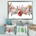 thumbnail image 3 of Designart 'Wildflower and Pink Roses' Farmhouse Framed Art Print, 3 of 4