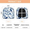thumbnail image 3 of Blue Pioneer Flower and Bird Seat Covers for Dining Room Chairs Set Of 4,Stretch Printed Washable Chair Seat Cover with Elastic Ties and Button,Removable Waterproof Couch Cushion Covers, 3 of 6