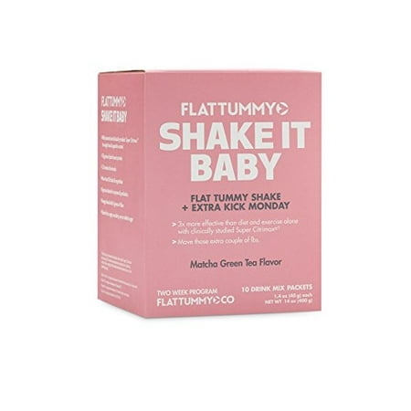 Flat Tummy Shakes - Super Food Meal Replacement Shakes, Matcha (2 (Best Way To Have A Flat Tummy)