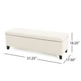 thumbnail image 3 of GLOUSTER STORAGE OTTOMAN V2，Fabric Main Material，51.25"L x 17.50"W x 16.25 " H，Suitable for living rooms and bedrooms, 3 of 12