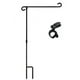 thumbnail image 1 of Soporte de bandera de jardín Hierro forjado Mástil de jardín resistente a la intemperie | Fácil de instalar, robusto soporte de metal resistente a la oxidación, para mini banderas de 12,5 x 18, 1 of 6