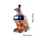 thumbnail image 4 of HWRETIE Hand Blown Whiskey Decanter Borosilicate Glass Liquor Bottle with Decorative Head Stopper Lead Free Bar Display Decanter Gift for Men, 4 of 6