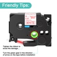 thumbnail image 2 of NineLeaf 5 Pack Compatible for Brother P-touch TZe-222 TZe222 TZ-222 TZ222 9mm 3/8'' Red on White Laminated TZe TZ Label Tape 0.35" x 26.2ft, 2 of 7