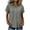 Gray, variant on Button Down Shirts for Womens Dressy Casual Rolled Short Sleeve T Shirts Womens Loose Collared Blouses with Pockets