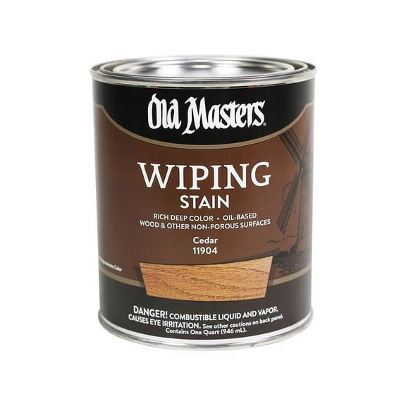 qt Old Masters 11904 Cedar Old Masters Oil-Based Wiping Stain