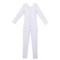 thumbnail image 6 of vastwit Kids Girls Long Sleeves Ballet Dance Leotard Bodysuit Full Body Gymnastic Athletic Unitard Dancewear White 5-6, 6 of 7