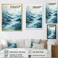 thumbnail image 4 of Designart "Lullaby By Mountain Lakes In Minimalism" Minimalism Floater Framed Wall Art Living Room, 4 of 5
