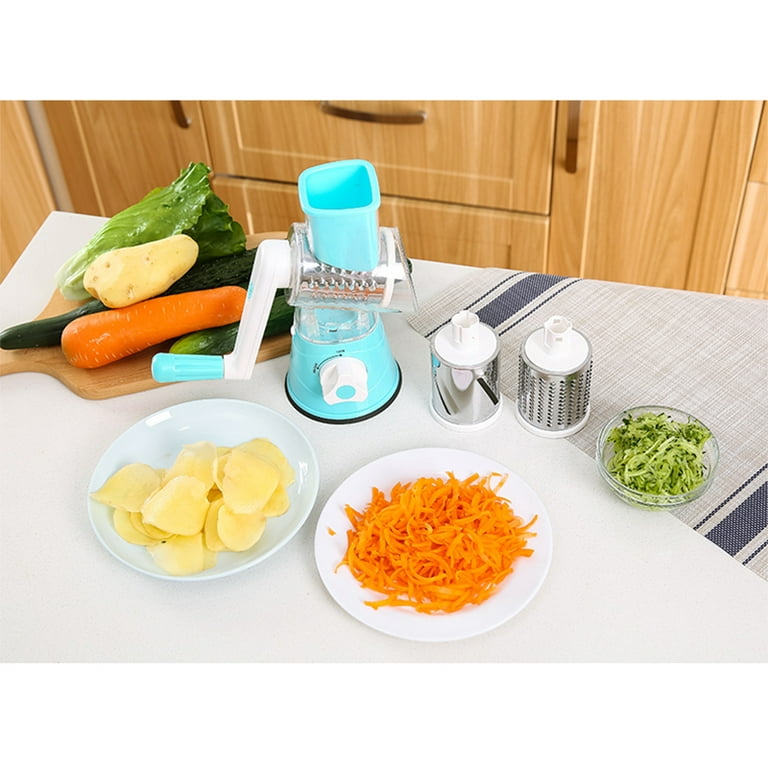 1 Set, Multifunctional 3-in-1 Cheese Grater, Vegetable Slicer And Fruit  Slicer - Potato & Vegetable Handheld Food Grinder With Bigger Countertop  Roller - Easy-to-prep Kitchen Gadget
