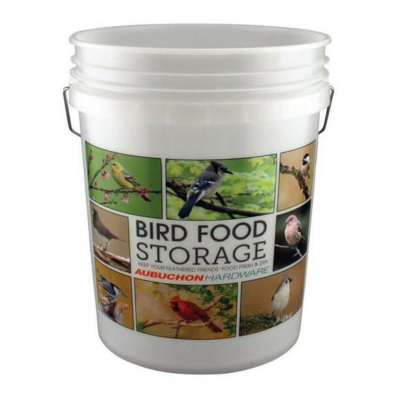 BIRD SEED BUCKET WHT 5G (Pack of 1)