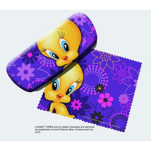 Looney Tunes Tweety Bird Eyeglass Case and Cleaner