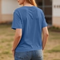 thumbnail image 5 of HAJWOH Womens Summer Tshirt Short Sleeve Shirts Beach Vacation Outfits Oversized Workout Tshirts Crew Neck Casual Clothes L, 5 of 7