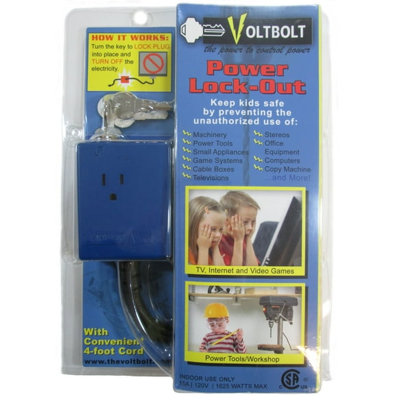 VoltBolt Power Plug Lock-out with Keys