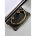 thumbnail image 2 of 4 tiradores de anillo de bronce para cajón, herrajes para puertas de gabinete, muebles, cajones, herrajes de misión de mano de bronce (4, amarillo), 2 of 5