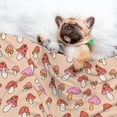 thumbnail image 3 of Yiaed 70s Mushroom Print Dog Blankets-Cat Blanket Washable for Couch Protection,Puppy Blanket, Soft Plush Reversible Throw Furniture Protector-Small, 3 of 8