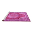 thumbnail image 2 of Ahgly Company Machine Washable Indoor Rectangle Medallion Pink Traditional Area Rugs, 5' x 7', 2 of 4