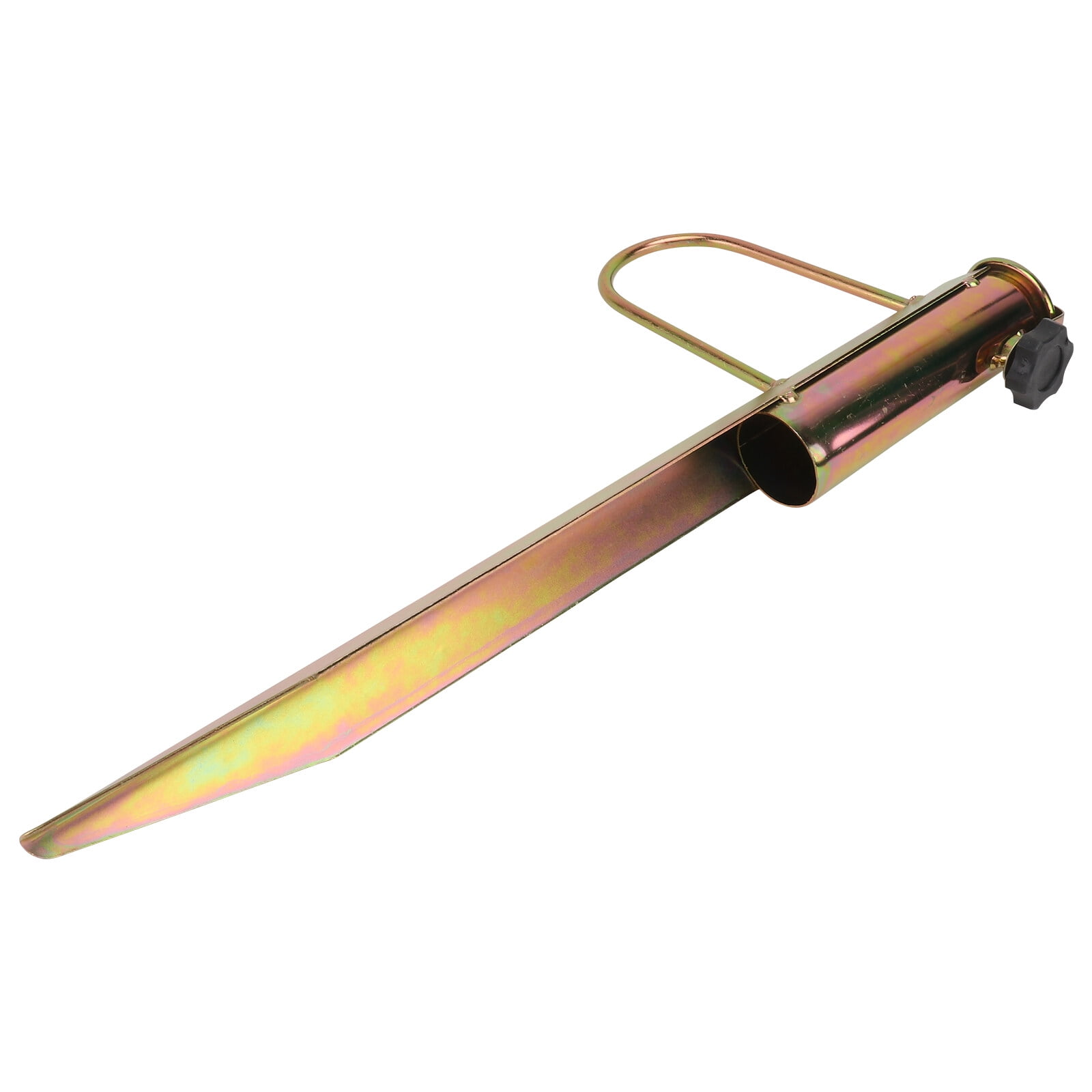 TOYMYTOY 1Pc Golden Umbrella Stand Iron Holder Beach Umbrella Base for Firm Sand and Soil Support