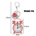 thumbnail image 2 of Lefu 1pc Mini Alarm Clock Key chain Creative Car Ornament Bag Pendant for, 2 of 9